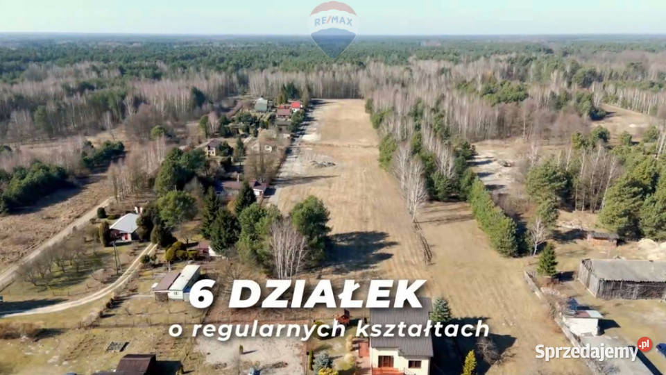 W połowie ogrodzona działka Grabina Radziwiłłowska sprzedam