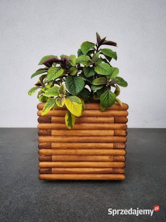Donica drewniana 3D nowoczesna industrialna Kalety