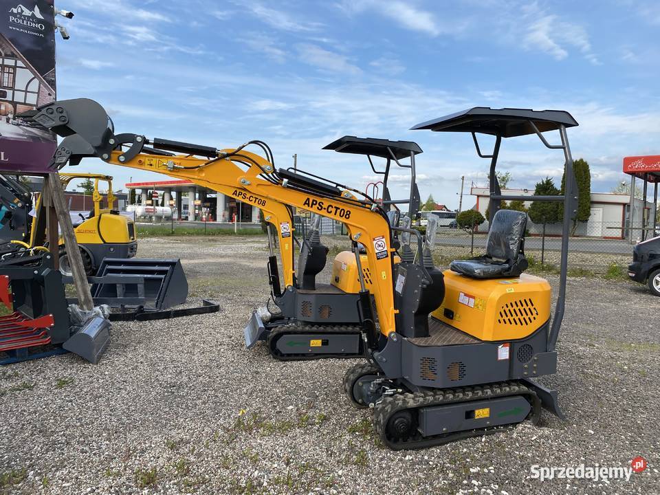 Minikoparka APS CT08 silnik KOOP NOWA 2022 850 sprzedam