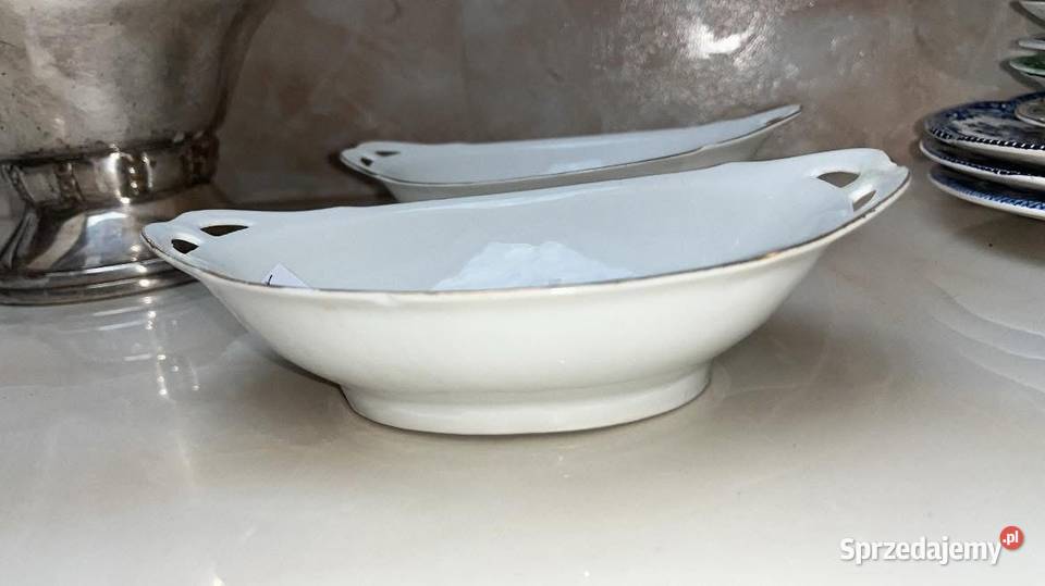 2 Porcelanowe miseczki paterki Owalne Z różami Gdańsk