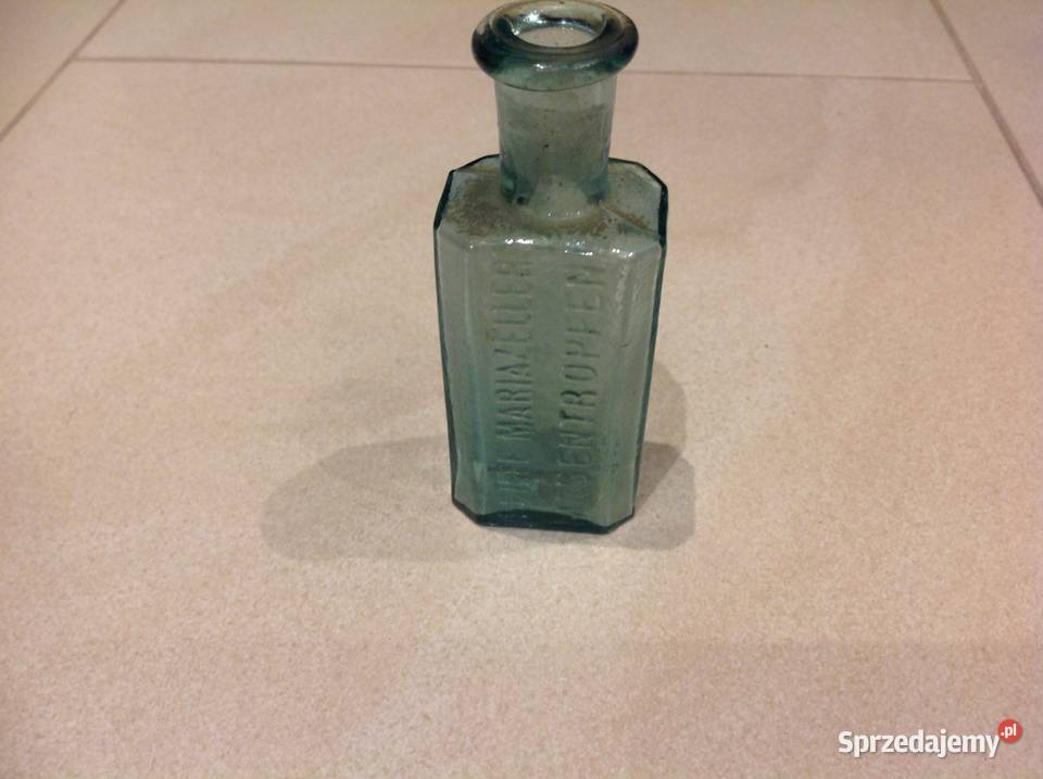 Mała Szklana Niemiecka Buteleczka Apteczna Nowa Sól
