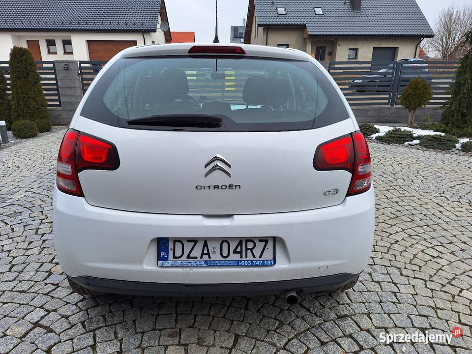 Citroen C3 14 HDI 68 2012r biały Ząbkowice Śląskie