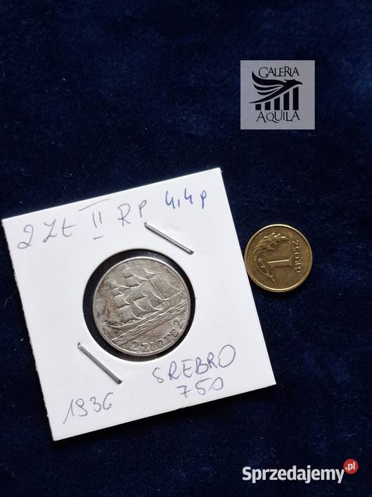 2 II RP 1936 Żaglowiec SREBRO Wejherowo
