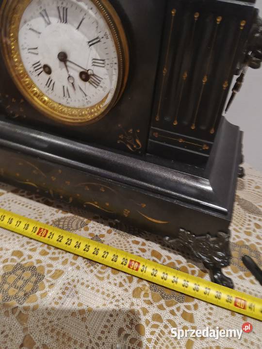 zegar kominkowy marmur z figura świętokrzyskie Fałków