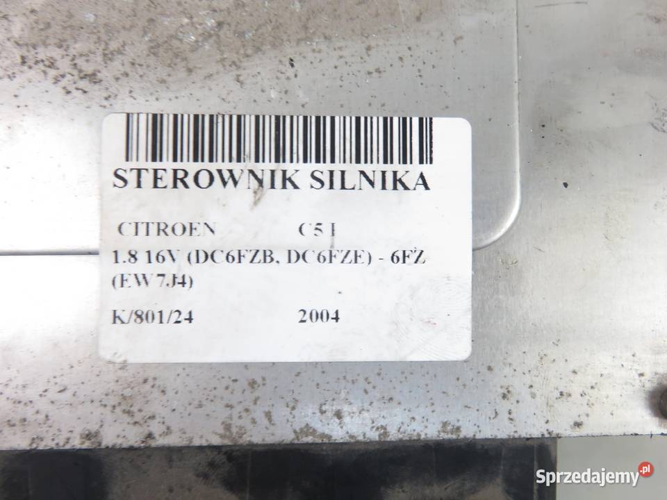STEROWNIK CITROEN C5 I 18 16V 9644674580