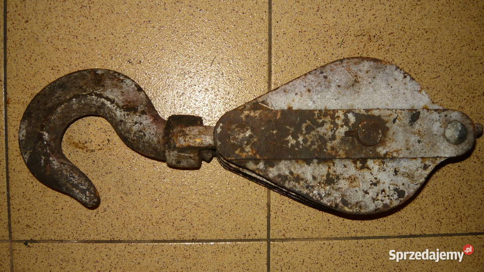 Zblocze hakowe bloczek krążek budowlany linowy Sokółka