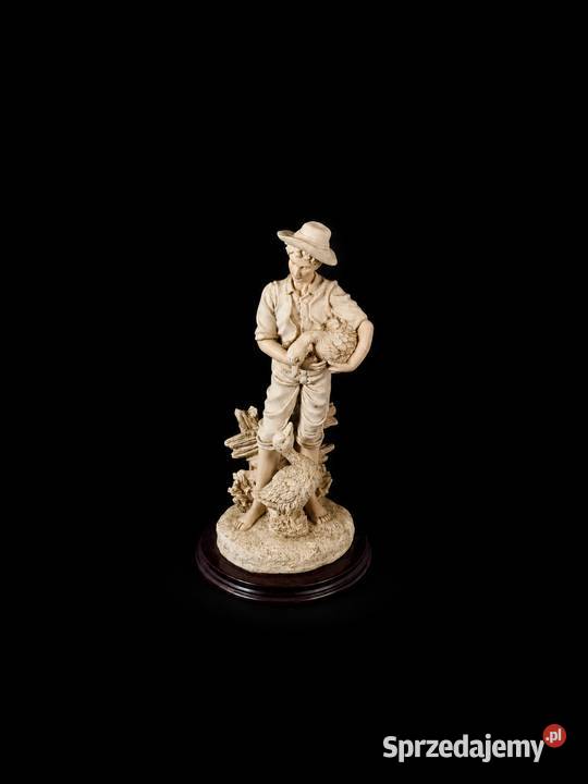 Figura Chłopca Z Gęsiami Włoski Alabaster Poddębice
