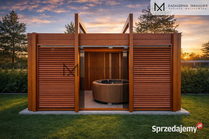 Altana do jacuzzi szkło i drewno producent sprzedam