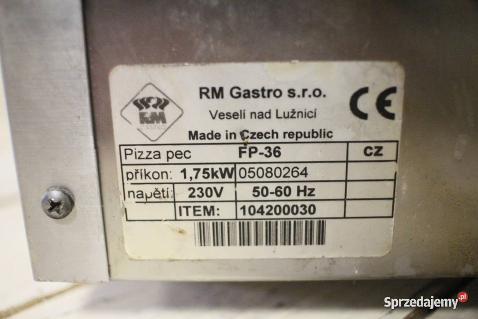 Piecyk do zapiekanek i pizzy RM Gastro FP36 Gastronomia Pszczyna sprzedam