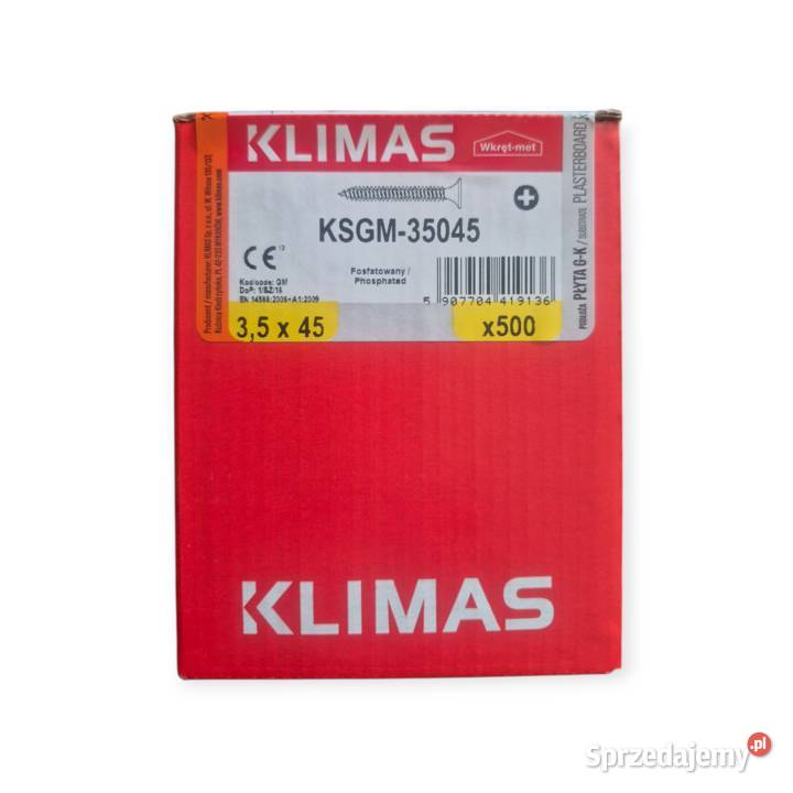 Wkręty do podłoży stalowych 35mmx45mm KLIMAS Zgierz