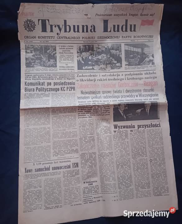 Trybuna Ludu 290 11 grudnia 1987 r wielkopolskie sprzedam