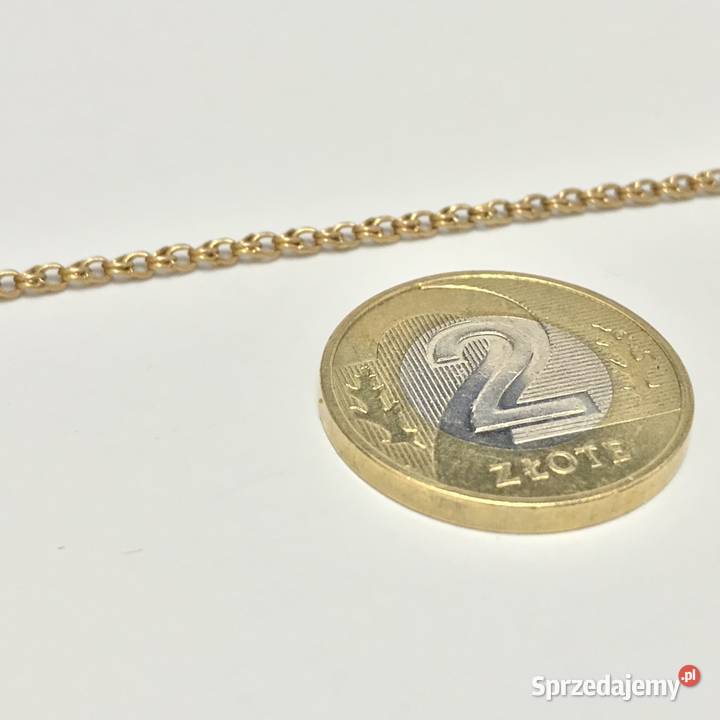 Złoty ŁAŃCUSZEK damski 585 14K GARIBALDI 46 CUD mazowieckie