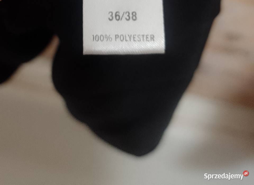 3638 SM Bogato zdobiona czarna koszulka nocna z Kraków
