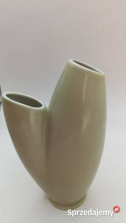 Modernistyczny wazon jasna oliwka Bavaria lubelskie Zamość