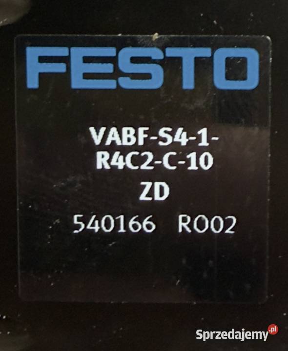 Płyta regulatora ciśnienia Festo VABFS41R4C2C10 Instalacje Szczecin