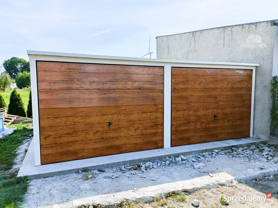 GARAŻ BLASZANY 6m x 58m SPAD TYŁ 2X BRAMA DRZWI Łapanów sprzedam