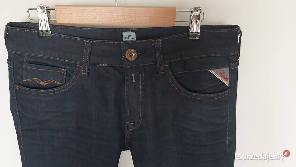 Spodnie REPLAY damskie dżinsowe W27 L30 ML niebieski Lublin