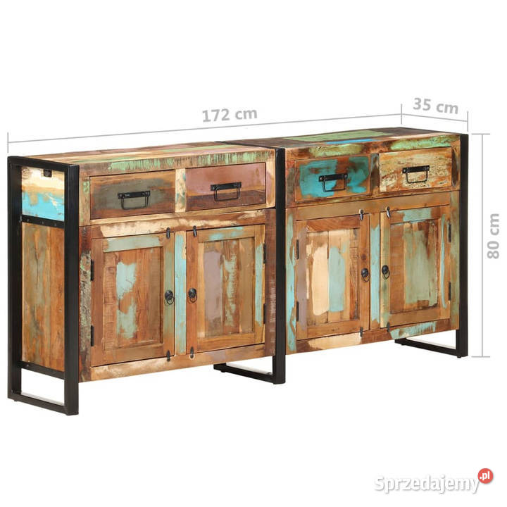 Szafka 172x35x80 lite drewno odzyskane WM321697 Warszawa