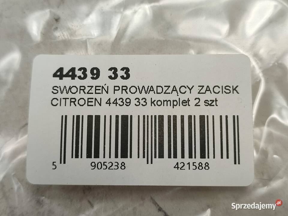 SWORZEŃ PROWADZĄCY ZACISK 2x CITROEN C5 III