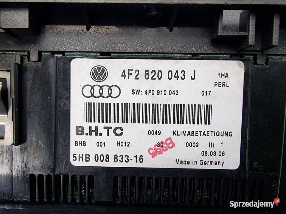 PANEL AUDI A6 C6 4F2820043J Pozostałe Lipno sprzedam