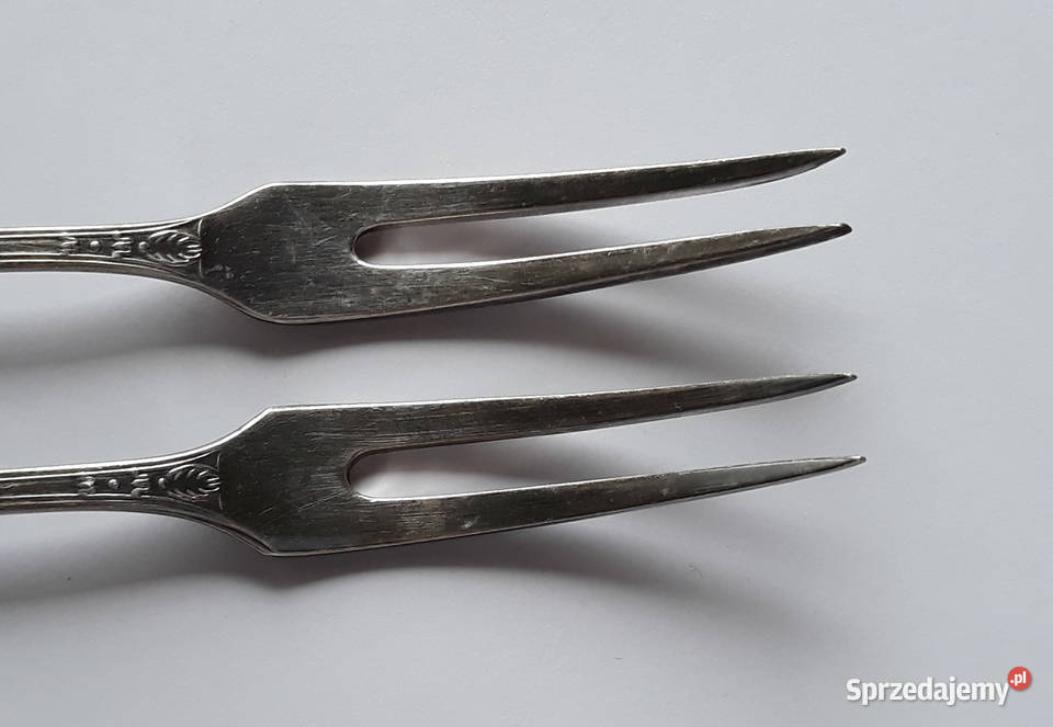 Posrebrzane widelce serwingowe do wędlin mięs 2 Dąbrowa Górnicza