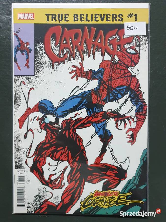 Carnage True Believers oryginalny komiks Marvel Gdynia sprzedam