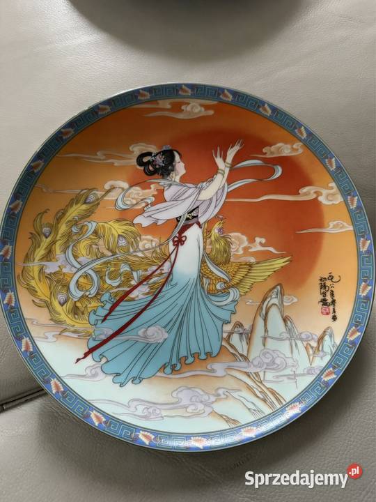 Talerz kolekcjonerski Zhao Huimin porcelana dolnośląskie