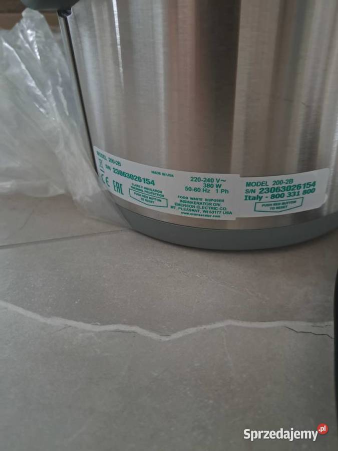 Młynek evolution 200 insinkerator mieli odpady Pozostałe Łomianki