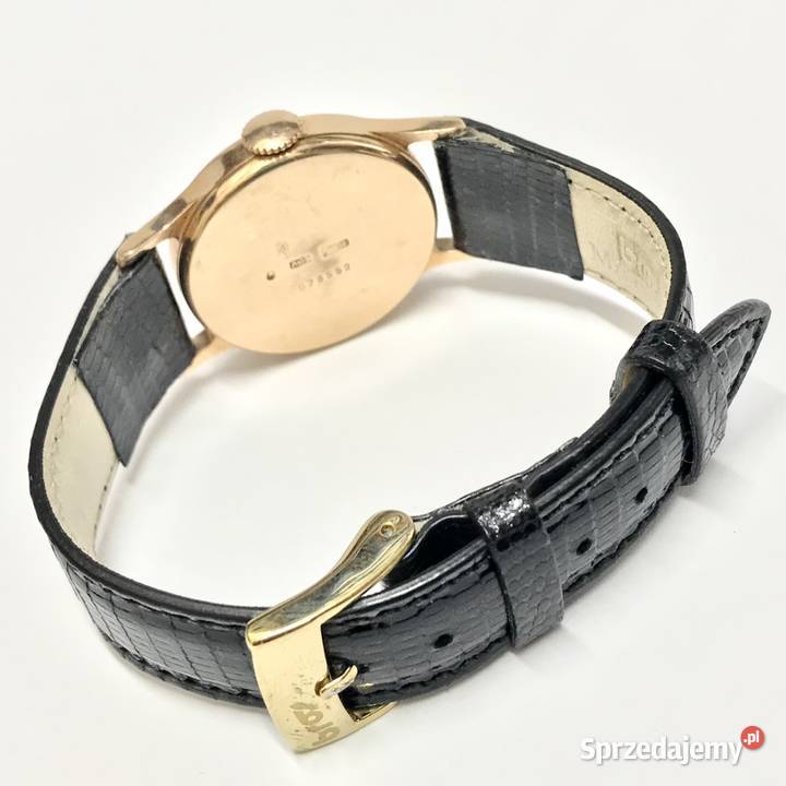 POBIEDA Złoty zegarek męski 585 14K pasek