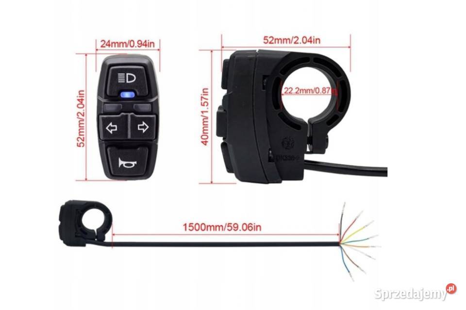 PRZEŁĄCZNIK WYŁĄCZNIK ZESPOLONY DO MOTOCYKLA 22 Sosnowiec