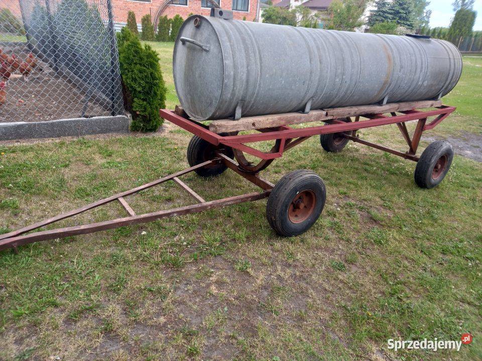 Beczka 1000l na kołach 4 koła 2 osie stabilna Wierznowice
