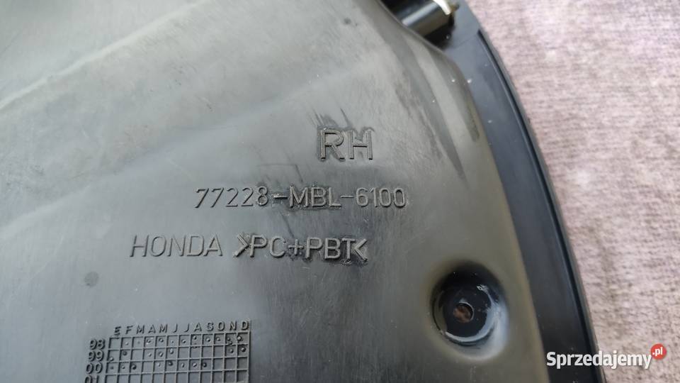 Pokrywa kufra wypełnienie Honda NTV 650 podlaskie Księżyno
