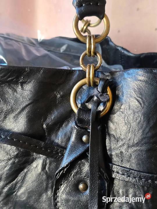 Duża Szoperka Escada XXL Vintage Skórzana 100 Torby i torebki