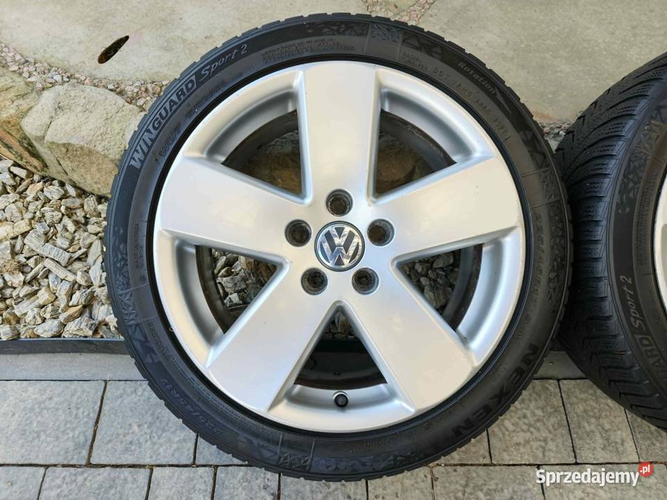 Alufelgi 17 5x112 opony 22545R17 VW Audi Seat Motoryzacja Brzozów