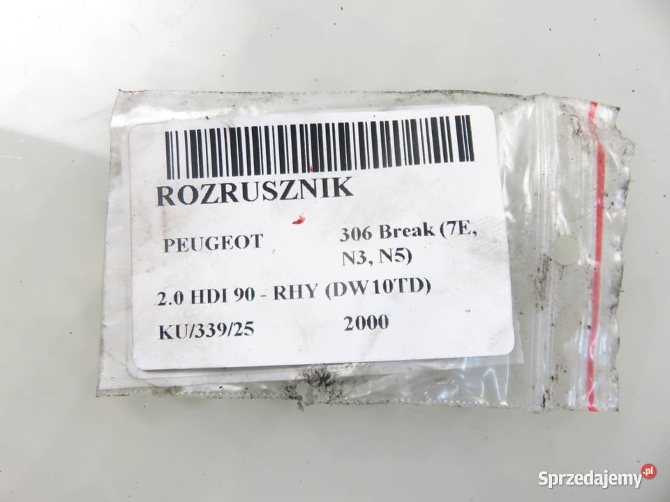 ROZRUSZNIK PEUGEOT 306 20 HDI osobowe