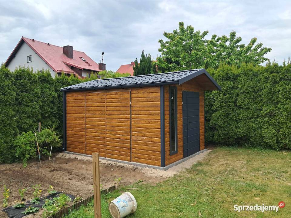 Domek ogrodowy narzędziowy garaż blaszany