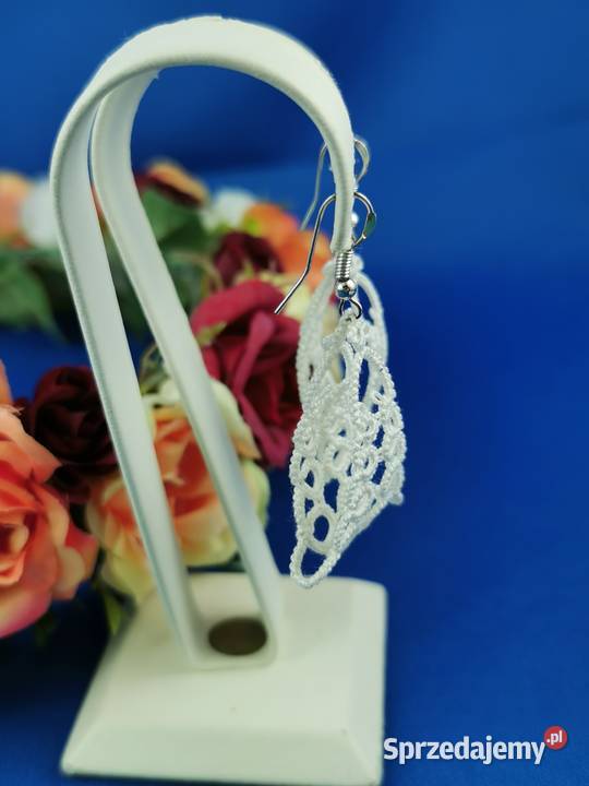 Kolczyki frywolitkowe