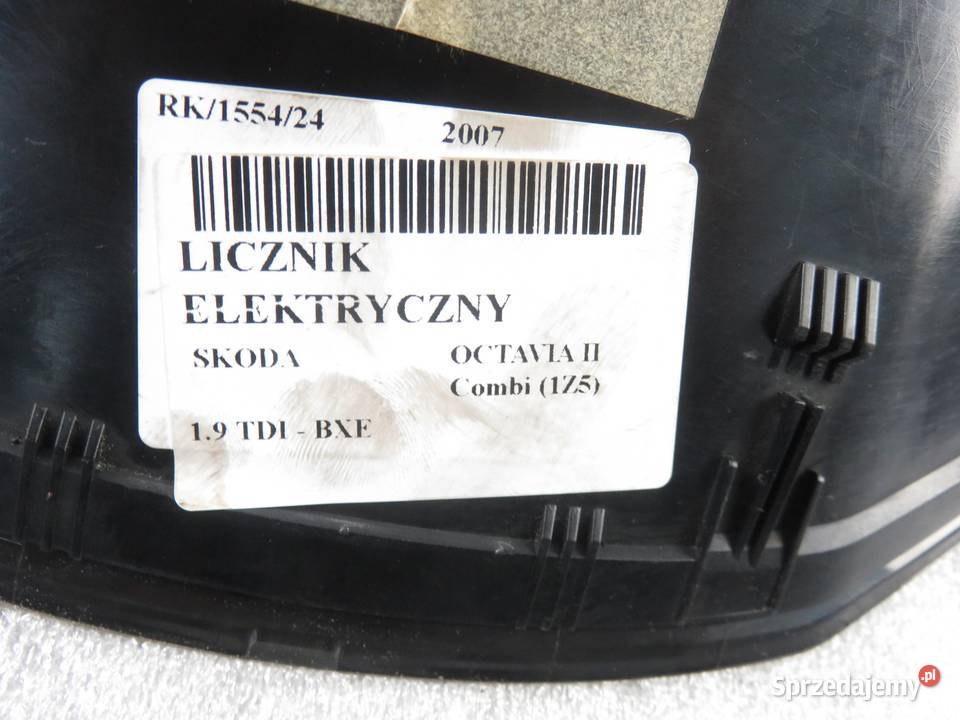 LICZNIK SKODA OCTAVIA II 19 TDI 1Z0920812D osobowe