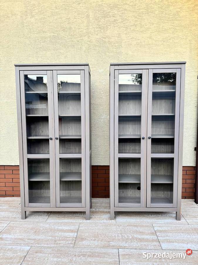 Witryna Hemnes Ikea z półkami kredens biblioteka Dom i Ogród Sulbiny