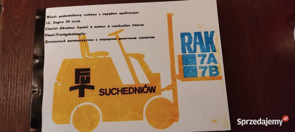 Katalog części Rak 7a7b miękka Książki i Podręczniki podkarpackie