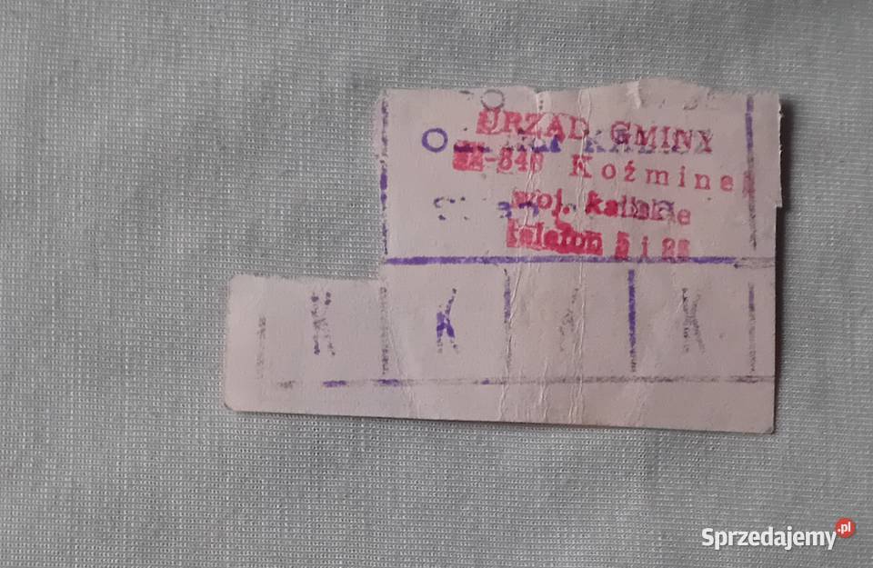 Kartka zaopatrzeniowa wzór MI czerwiec 1983 r Antykwariat wielkopolskie Koźminek sprzedam