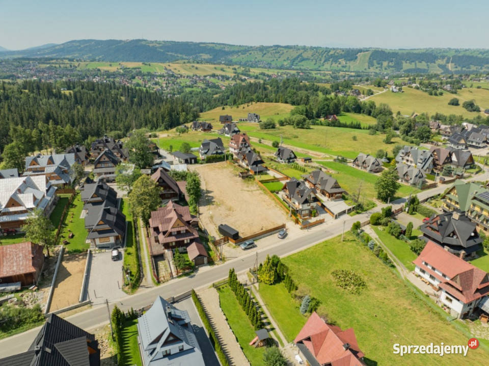 Działka z pozwoleniem na 4 domy Zakopane 2230 m metalowe