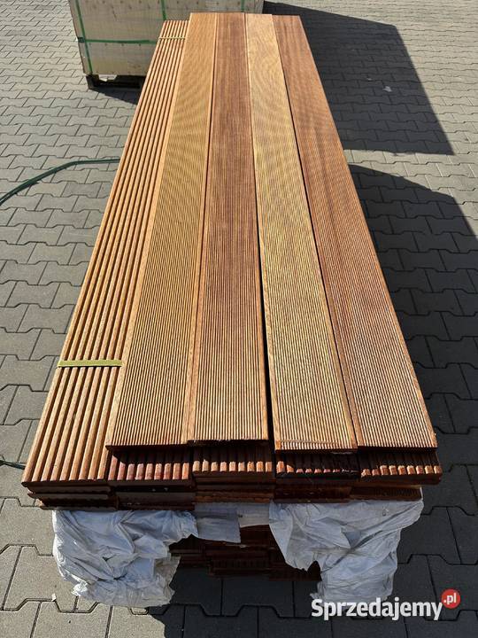 Deska tarasowa egzotyczna merbau ryflowana KL Prusice