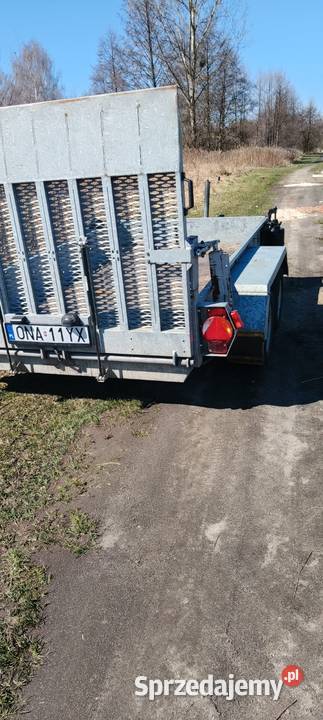 Przyczepa dwuosiowa platforma hydrauliczna Przyczepy opolskie Namysłów
