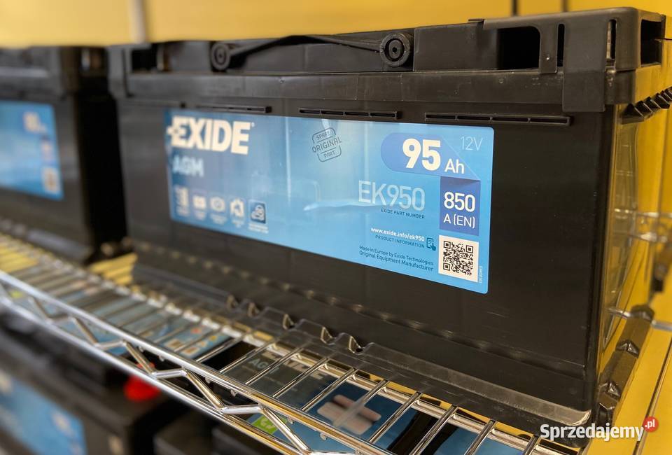Akumulator EXIDE AGM STARTSTOP EK950 95Ah 850A Układ elektryczny Gdańsk