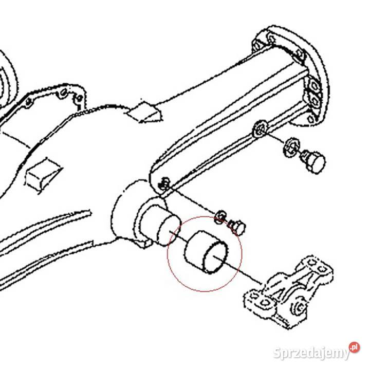 Tuleja 70 x 75 x 6250 mm Kubota M6950M9000 Skrzynia biegów podkarpackie Tajęcina