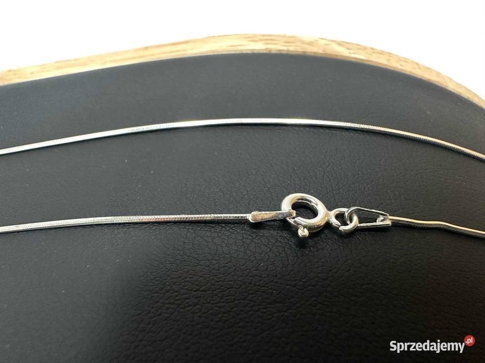 Nowy Rodowany Srebrny Łańcuszek pr 925 222g Dł