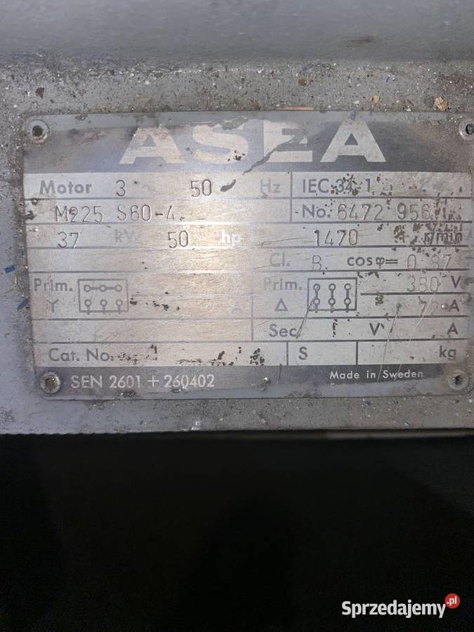 Silnik elektryczny ASEA 37 kW 1470 obrmin M225 Warszawa