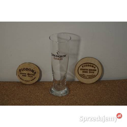 Szklanka do cydru Strongbow Gold szkło reklamowe