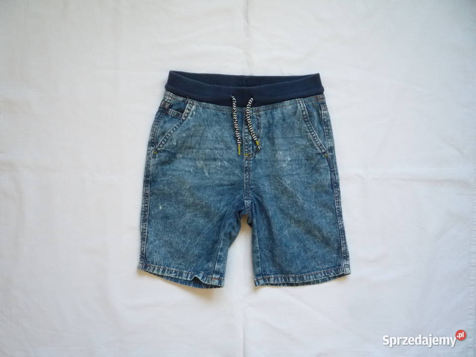 YFK 128134 Krótkie spodenki szorty miękki jeans chłopiec Szczecin